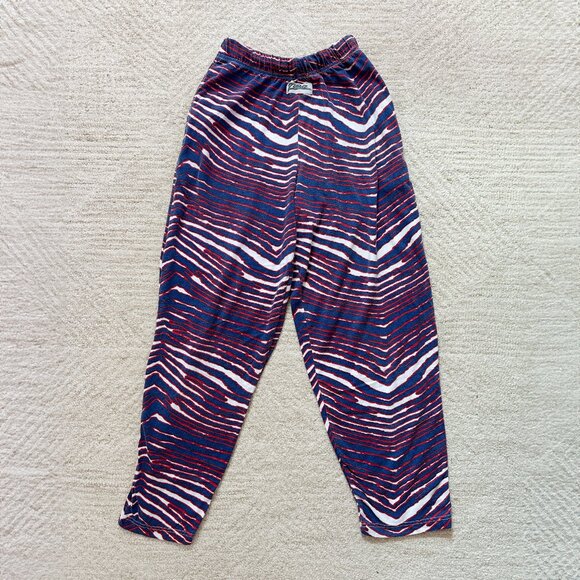 Vintage 90s Zubaz Sweatpants Red White Blue Size Small - Picture 1 of 7